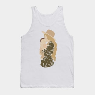 Abstract pregnant mother and child Illustration Tank Top